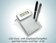 Digital Clock With Pen Stand