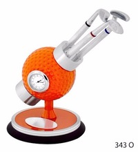 Metal Golf Ball Deskclock