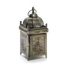 Black Metal Copper Lantern Table Lamp, For Home Decoration