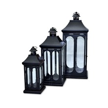 Decorative Moroccan Metal Lantern, Color : Black