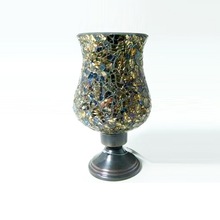 Iron Hurricane Candle Holders, Color : Gold Silver