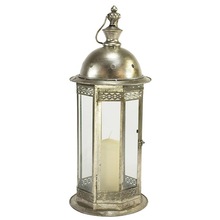 Silver Color Hanging Metal Lantern, For Home Decoration