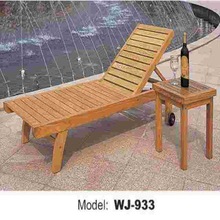 Wood Swimming Pool Bench