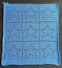 Filet Star Baby Blanket