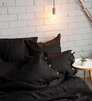 Natural Color Softened Linen Bedding, Technics : Handmade