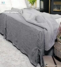Linen/Cotton Stonewashed Bedsheet, Technics : Handmade