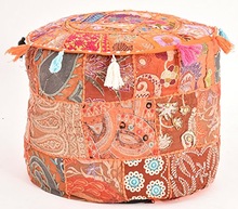 Lavanshi Impex Fabric Ottoman Pouf, Size : 40x40x30 Or 48x48x35 Or 50x5