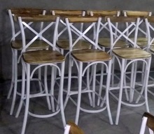 Cross Back Bar Chairs, For Commercial Furniture, Size : Standard