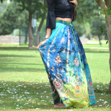 Embroidered Ribbon College Patches Oranized Fabric Skirt