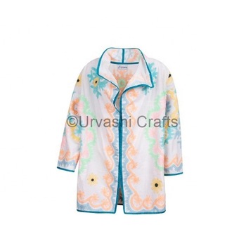 Collar Type Sleeves Embroidery Jackets, Technics : Embroidered