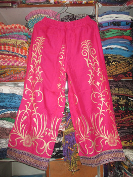 Gujrat Handicraft Aladdin Silk Harem Pants, Gender : Women