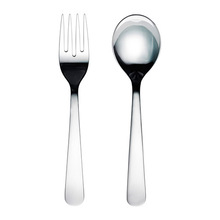 Stainless Steel Salad Server Cutlery Set, Size : 22 Cm