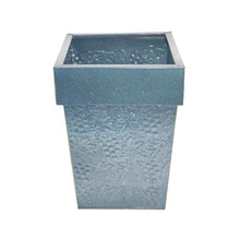 Square Embossed Galvanized Box Planter