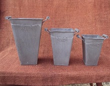 Antique Metal Planters