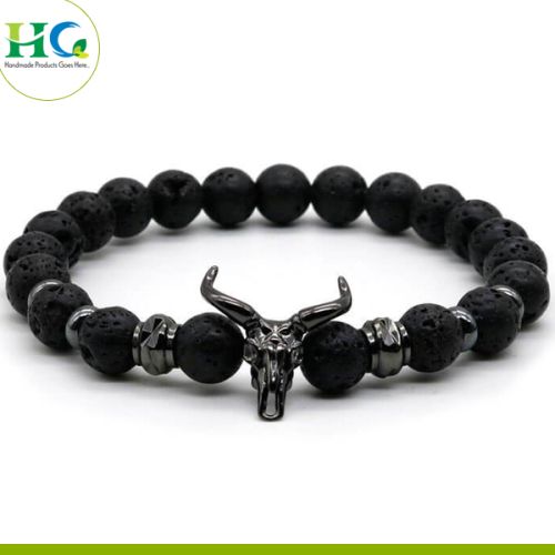 Bone Beaded Bracelet, Main Stone : Custom