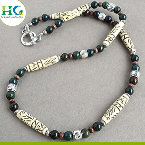 Bone Beaded Necklace, Occasion : Anniversary, Engagement, Gift, Party