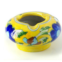 Assorted Shapes Blue Pottery Ceramic Ashtray