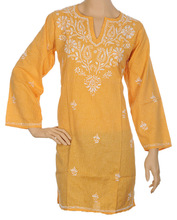 Lucknowi Style Cotton Kurtis, Technics : Embroidered