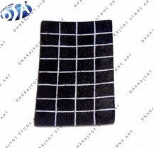 Marble Bathroom Soap Dish, Color : Black