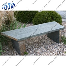 Granite Backless Outdoor Slate Sate Bench, Color : Black