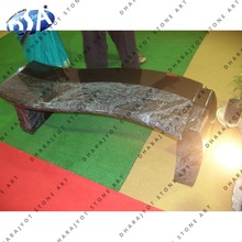 100% Natural Material (marble Granite Marble Indoor Bench, Color : Black, Gray