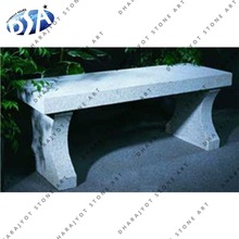 Granite Setting Patio Lawn Garden Bench, Color : White