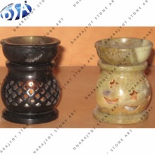 100% Natural Material (marble Marble Candle Stand, For Garden, Hotel, Home, Complex Decoration, Color : Black