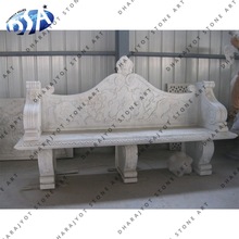 100% Natural Material (marble Marble Hand Carved Bench, Color : Green