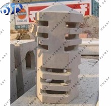 100% Natural Material (marble Outdoor Antique Sandstone Lamp, Style : Western, Modern, Indian, American