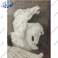 Sandstone Three Horse Head Statue, Style : Natural