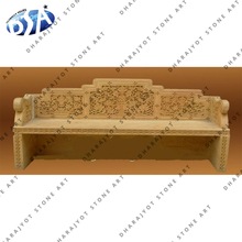 100% Natural Material (marble Sandstone Travertine Bench, Color : Rainbow