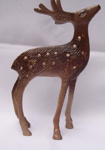 Meta Brass Deer Figure, For Home Decoration