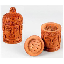 Buddha Wooden Smoking Grinder