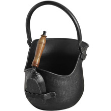 Black Salisbury Helmet Coal Bucket, Feature : Stocked
