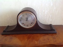 BAZOOKA Metal Glass Wooden Table Clock