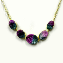 Shilpi Impex Bio Color Druzy Necklace