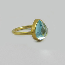 Blue Topaz Hydro Gemstone Ring, Gender : Children's, Unisex, Women's