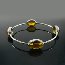 Citrine Hydro Gemstone Bangle