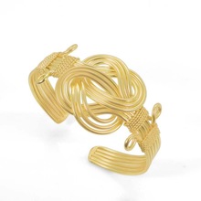 Gabina Wire Crafted Cuff Bracelet, Gender : Children's, Men's, Unisex, Women's