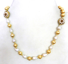 Shilpi Impex Golden Color Beads Necklace