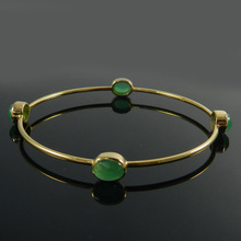 Green Onyx Gemstone Bangle