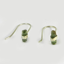 Green Tourmaline Gemstone Earring