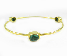 Malachite Gemstone Bangle