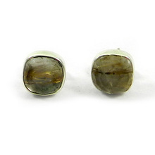 Natural Golden Rutile Quartz Earring