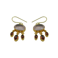 Shilpi Impex Rose Chalcedony Earring