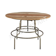 Reclaimed Wood Round Dining Table,