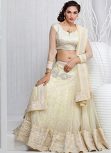 Jaipuri Lehenga Choli, Color : Off White