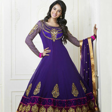 Jute Churidar Suit, Clothing Type : Salwar Kameez