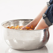 Stainless Steel Hammered Pedicure Spa Bowls