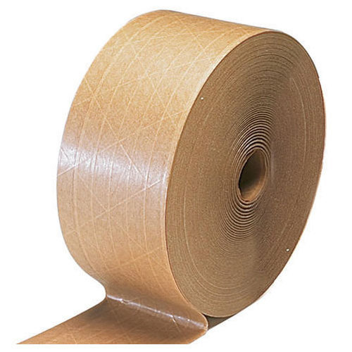 Water Activated Reinforced Paper Tape, Packaging Type : Roll